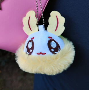 Mothman Plush Keychain - Studio Egg Face Mothman Plush Keychain - Studio Egg Face