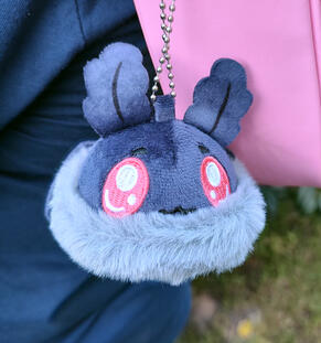Mothman Plush Keychain - Studio Egg Face Mothman Plush Keychain - Studio Egg Face