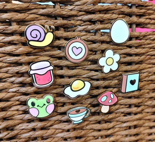 Various Mini Pins - Studio Egg Face