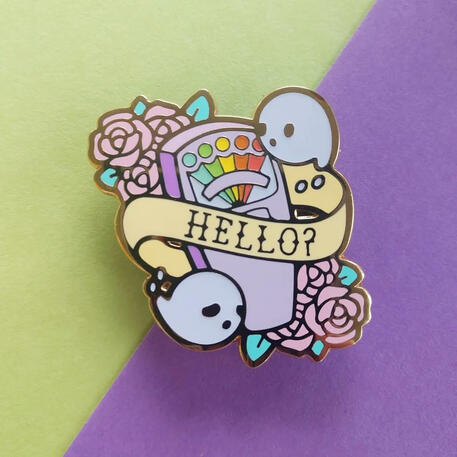 Glow In the Dark Pin for Studio Egg Face