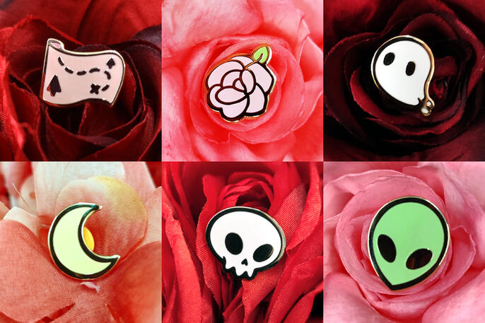 Various Mini Pins - Studio Egg Face